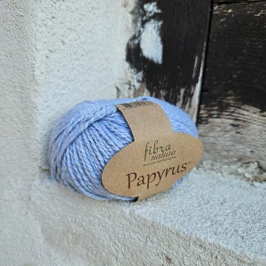 Papyrus 14 - svetlo modrá priadza z bavlny a hodvábu