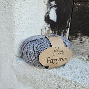 Papyrus 29 - tmavšia sivá priadza z bavlny a hodvábu