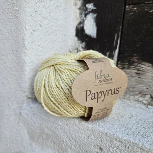 Papyrus 03 - banánovo žltá priadza z bavlny a hodvábu