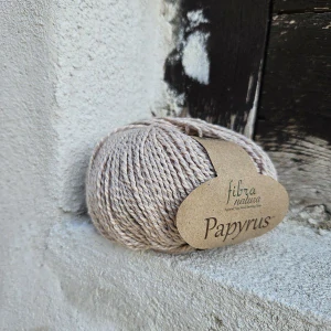 Papyrus 22 - svetlo bežová priadza z bavlny a hodvábu