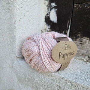 Papyrus 05 - svetlo pastel ružová priadza z bavlny a hodvábu