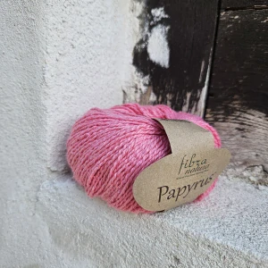 Papyrus 07 - jasná ružová priadza z bavlny a hodvábu