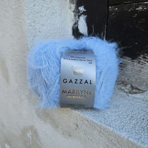 Marilyn & Merinos 8279 - svetlo modrá mäkká chlpatá merino vlna s polyamidom