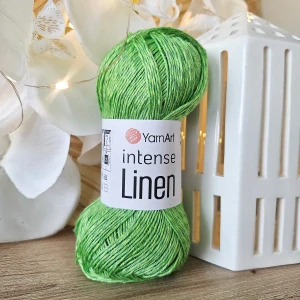 Intense Linen 4125 - jarná zelená priadza z ľanu a viskózy