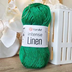 Intense Linen 4126 - svieža zelená priadza z ľanu a viskózy