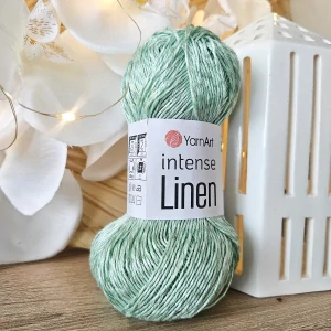 Intense Linen 4124 - svetlo zelená priadza z ľanu a viskózy