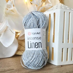 Intense Linen 4133 - svetlo sivá priadza z ľanu a viskózy
