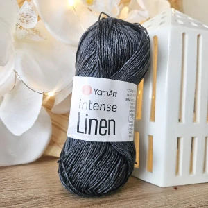 Intense Linen 4134 - antracit priadza z ľanu a viskózy