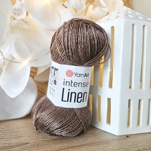Intense Linen 4118 - čokoládová priadza z ľanu a viskózy