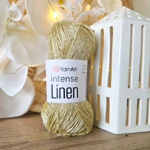 Intense Linen 4101 - svetlo zlato bežová priadza z ľanu a viskózy