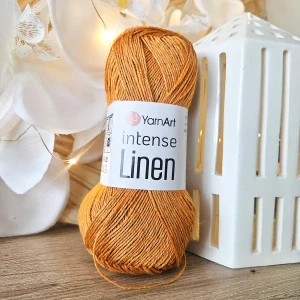 Intense Linen 4116 - ryšavá priadza z ľanu a viskózy