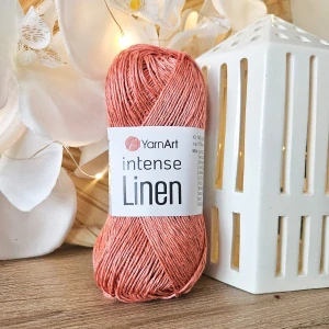 Intense Linen 4106 - lososová priadza z ľanu a viskózy