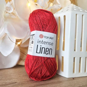 Intense Linen 4114 - červená priadza z ľanu a viskózy