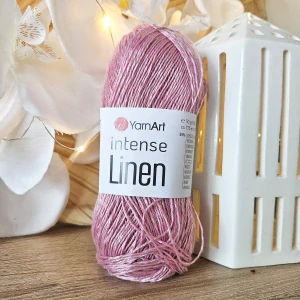 Intense Linen 4109 - svetlo ružová priadza z ľanu a viskózy