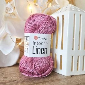 Intense Linen 4108 - ružovo fialová priadza z ľanu a viskózy