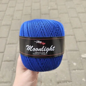 Moonlight 8112 - paríž modrá tenká bavlnená háčkovacia priadza