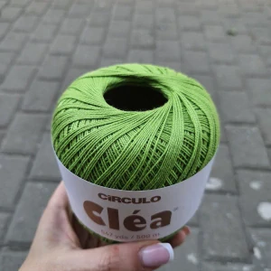 Clea 5203 - jarná zelená tenká 100% bavlnená priadza