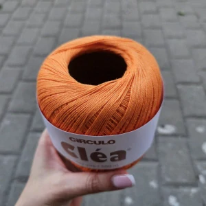 Clea 4458 - oranžová tenká 100% bavlnená priadza