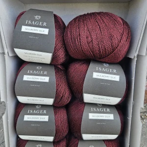 Mulberry Silk - Bordeaux - bordový tenký pripletací 100% morušový hodváb
