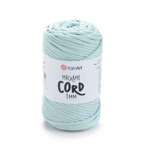 Macrame Cord 3mm 775 - mentolová špagátová priadza