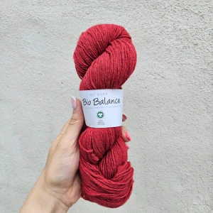 iba 10ks! Bio Balance GOTS - červená 100% priadza z organickej vlny a bavlny