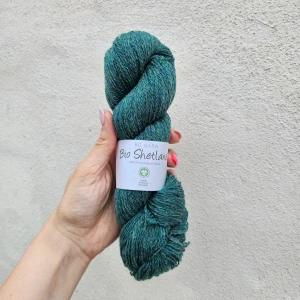iba 10ks! Bio Shetland GOTS - morská 100% bio vlna