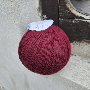 iba 5ks! Veggie Wool - vínová akrylová vlna v 200g klbku