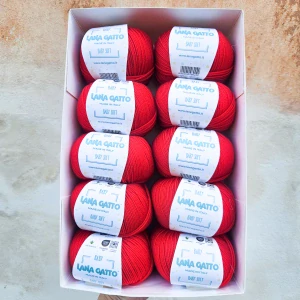 Baby Soft 642 - červená 100% merino vlna ošetrená s aloe vera