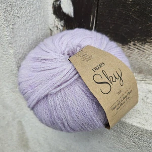 Sky 28 - pastel fialková mäkká vlna z alpaky s retiazkovou štruktúrou