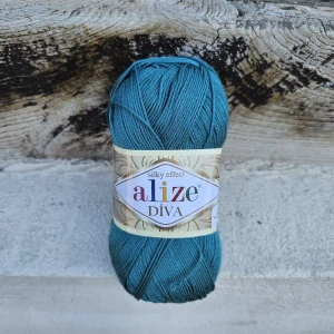Diva 453 - Petrol vintage morská letná akrylová mikrovlákno vlna