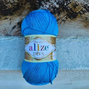 Diva 245 - Tyrkys modrá letná akrylová mikrovlákno vlna