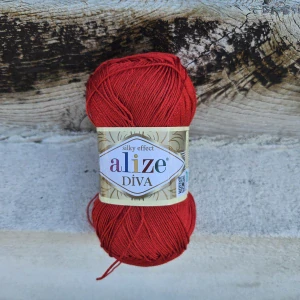 Diva 107 - Červená letná akrylová mikrovlákno vlna