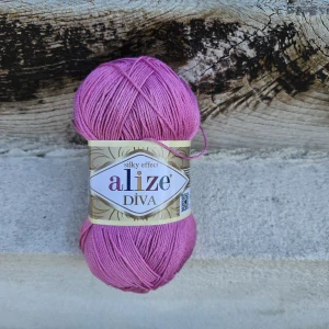 Diva 178 - Stredne ružová letná akrylová mikrovlákno vlna