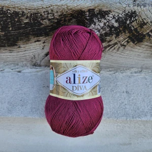 Diva 326 - Tmavá fuchsia letná akrylová mikrovlákno vlna