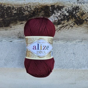 Diva 57 - Bordová letná akrylová mikrovlákno vlna