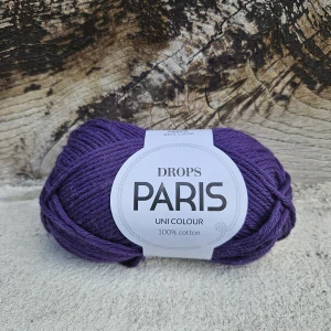 Paris 08 - tmavo fialová 100% bavlnená priadza