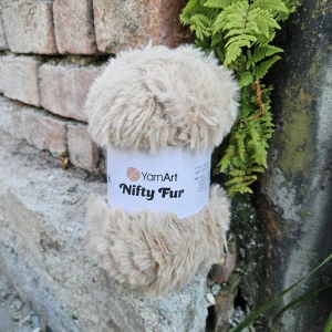 Nifty Fur 8407 - svetlo bežová mäkká kožušinková vlna