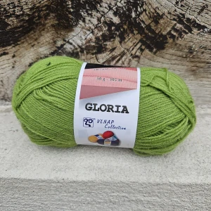Glória 52420 - Stredne zelená akrylová tenká vlna 