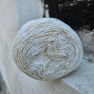 Souffle Lux 3022 - Maslové klbko so zlatou lesklou priadzou