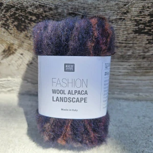 Fashion Wool Alpaca Landscape 006 - temná baklažánová zmesová tenká vlna