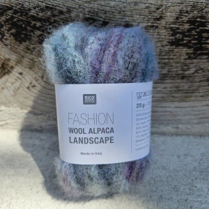 Fashion Wool Alpaca Landscape 008 - vintage zmesová tenká vlna