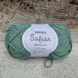 Safran 04 - vintage zelená 100% egyptská česaná bavlna