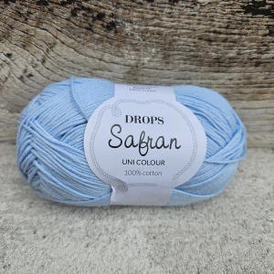 Safran 76 - svetlo modrá 100% egyptská česaná bavlna