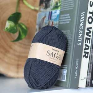 Saga 29 - Midnight Shadow - tmavo denim modrá 100% vlna