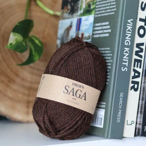 Saga 16 - Coffee - tmavo čokoládová 100% vlna