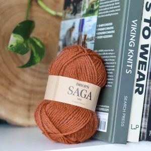 Saga 23 - Rust - hrdzavo ryšavá 100% vlna