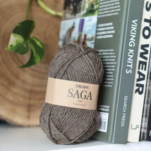 Saga 14 - Winter Bark - tmavšia hnedá 100% vlna