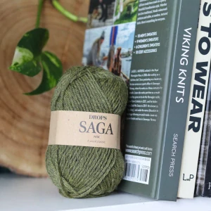 Saga 35 - Dried Herbs - lesná zelená 100% vlna