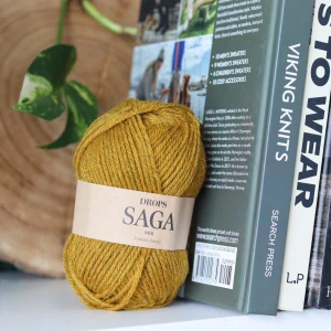 Saga 38 - Olive Oil - horčicová 100% vlna