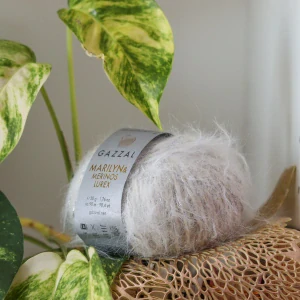 Marilyn & Merinos Lurex 8269L - perlová chlpatá vlna so strieborným lesklým vláknom